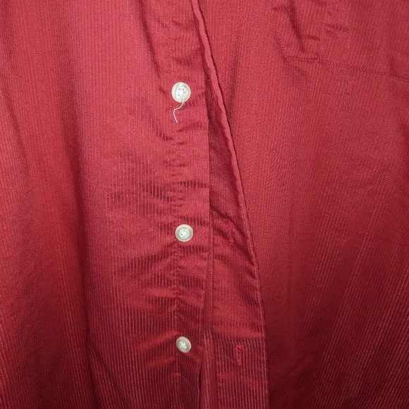 Red Kenneth Cole New York button up dress shirt - Picture 4 of 6